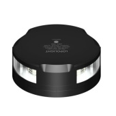 Lopolight 201-012-FB-B-6M - 360° White Light 2 NM Horizontal Mounting Black Aluminum Flat Base