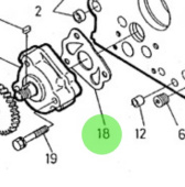 Nanni Diesel 970143115 - Oil Pump Gasket for HE and N Series Engines
