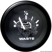 Osculati 27.391.48 - Wastewater Level Indicator VEETHREE 10-180 Ohm, Black-Black