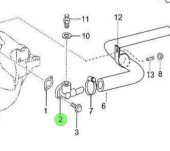 Nanni Diesel 970312260 - Turbocharger Water Hose Connector Sub-Assembly