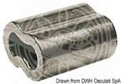 Osculati Galvanized Copper Wire Rope Ferrules for 2–10 mm Cables (Pack of 10)