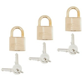 Euromarine Brass Padlock - 40mm (6 Identical Keys)