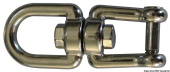 Osculati 01.438.02 - Mirror polished stainless steel swivels - 10 mm Eye + Shackle Flush Pin