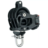 Harken 6275 - 60mm Aluminum Element Triple Block Swivel, Becket, Cam Cleat