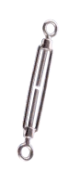 Plastimo 422026 - Stainless Steel Turnbuckles For Cable, 2 Eyes 8 X 200mm