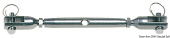Osculati Turned Stainless Steel Rigging Screw, Fork-to-Fork Turnbuckle