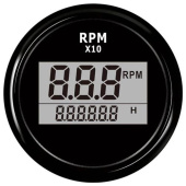 Hollex RPM/Hour Meter Digital Black 9-32V