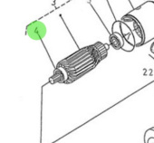Nanni Diesel 970313090 - Starter Motor Bearing for N4 Series Engines