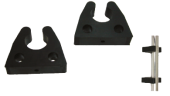 Allpa Rubber Clip For Tubing, Ø22-25mm, Black (Set Of Two)