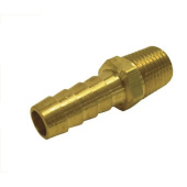 Racor 125HBL-5-4 - Straight Brass Hose Barb Fitting 1/4 Inch 8 mm