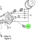 Nanni Diesel 970312217 - Intake Manifold Suction Plug for Oil Filter Assembly