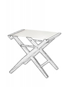 ARC Marine Canvas For Director's Stool White