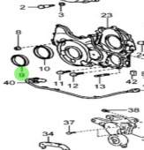 Nanni Diesel 970312082 - Engine Gasket for Timing Case and Rear Plate Assemblies