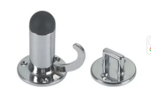 Foresti & Suardi 154A.C - Chromed Brass Spring Loaded Door Stop Ø40xØ35 mm
