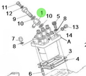 Nanni Diesel 970310330 - Injection Pump Gasket for 3.100HE, N3.30, and N4.38 Engines