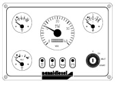 Nanni Diesel 674382 - Instrument Panel for N4 and T4 Marine Engines