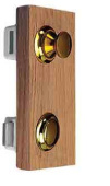 Foresti & Suardi Push Button Catch Flush Mounted Ø 2.5 cm Brass