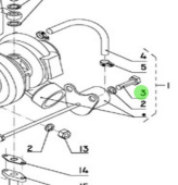 Nanni Diesel 970315945 - Wastegate Hose Assembly for N4.115 Engines