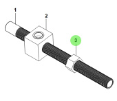 Bukh 00800-1U144 - UNF 7/8-14 Nut for R210J Steering