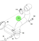 Steyr 2180890-0 - Molded Hose Spare Part