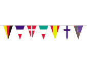 Talamex Decoration Marine International Flags – 12 m Garland, 180x360 mm