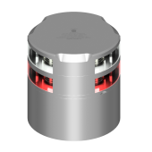 Lopolight 201-014+012-CD - Navigation Light 2NM 360° Red+White, Silver W/Conn & Alu-Base CD