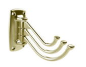 Foresti & Suardi 205A.L - Brass Coat Hooks Blister 75x40mm