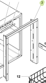 Isotherm SGB00122AA – 2-Side Flush-Mount Inox Frame for DR49/DR55/DR65 Custom Panel Drawer Refrigerators