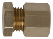 Talamex Endstop Brass With Compression Nut 8mm