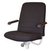 Helmsman's Seat Maryland Fabric Black Without Base