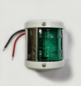 Allpa LED Navigation Light, Portside, 12v, LED 0,54w, White Plastic Housing With Green Lens