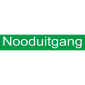 Marine Emergency Exit Identification Sticker, Dutch, Soft PVC