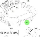 Steyr 701260 - Cooling Pipe for Steyr SE Series Engines
