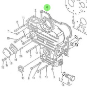 Nanni Diesel 970150205 - Timing Case Gasket for 2.60HE Engines