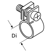 Webasto 1320246A - Hose Clamp With Hexagon D12, Steel (Previous: 1310763A)