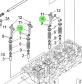 Nanni Diesel 970313709 - Valve Shaft for N4 Series Engines