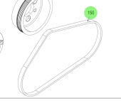 Steyr 2181176-0 - V-Ribbed Belt 4PK820 L=820