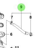 Bukh 21378-3A500 - Hose Assembly for S270J Engines