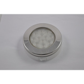 Hella Marine 2JA 980 828-111 - EuroLED 115 Down Lights With White Spacer, Warm White LED, Stanless Steel Rim, Switched