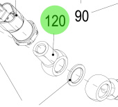 Steyr 2041018-0 - Banjo Fitting for Pressure Sensor for SE164E40 and SE144E38 Engines