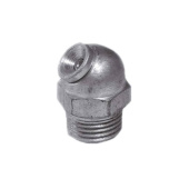 Hollow Nipple 1/4" Outer Thread 45°