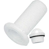 Nuova Rade 16690 - Drain Socket With Plug, Round, Plain, Ø48mm, White