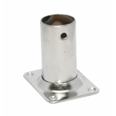 FNI Stainless Steel 90° Rectangular Base Plate Ring, Ø22–25 mm