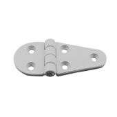 Nuova Rade 43682 - Polyamide Plastic Hinge, Half Oval White, 90x40mm, 270°