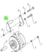 Nanni Diesel 95310409 - Alternator Bracket for 4.340TDI Engines