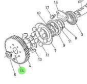 Nanni Diesel 970302104 - Injection Pump Camshaft Rivet Pin for 4.190HE Engines