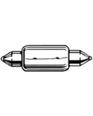 Perko 0071DP0CLR - Bulb Tube 28.5mm 12V/10W, 2 Pcs/Blister