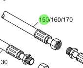 Steyr 2178906-M - Connecting Hose for Bravo Stern Drive Oil Cooler