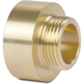 Reducing Socket Nipple Brass Internal Thread 1/4" - Outside Thread 1/8"