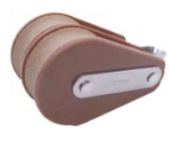 Barton T00231 – TUPHblox Double Block with Swivel & Becket 20mm, Brass Bearings, Max Rope 8mm, SWL 275kg